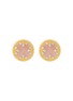 ROBERTO COIN Venetian Medallions 18K Gold Diamond Ruby Opal Earrings