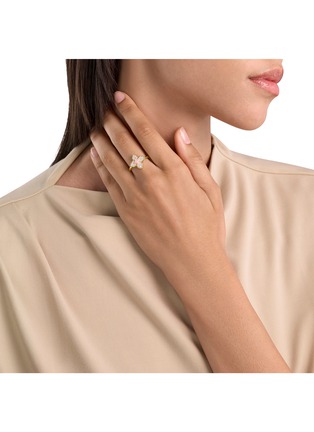  - ROBERTO COIN - Venetian Princess 18K Gold Diamond Opal Ruby Ring — EU 51