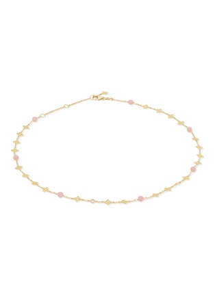 Main View - Click To Enlarge - ROBERTO COIN - Princess Flower 18K Gold Diamond Opal Ruby Necklace