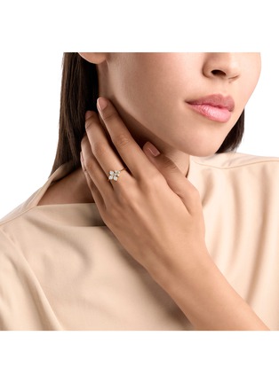  - ROBERTO COIN - Princess Flower 18K Gold Diamond Ruby Ring — EU 52