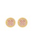 ROBERTO COIN Venetian Medallions 18K Gold Diamond Ruby Opal Earrings