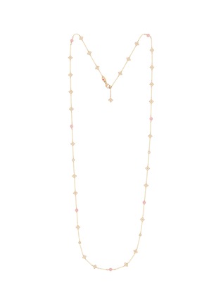 Main View - Click To Enlarge - ROBERTO COIN - Princess Flower 18K Gold Diamond Opal Ruby Necklace