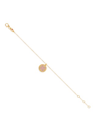 Detail View - Click To Enlarge - ROBERTO COIN - Venetian Medallions 18K Gold Diamond Opal Mother Of Pearl Ruby Bracelet