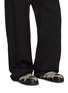 Figure View - Click To Enlarge - RICK OWENS  - Cross Strap Leather Mule Sandals