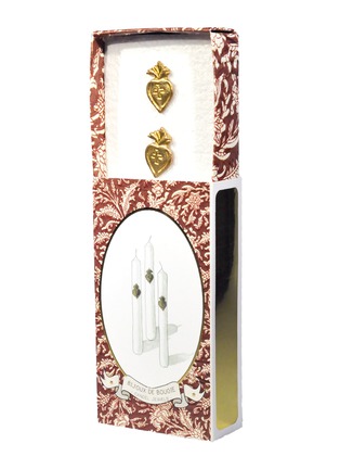 Detail View - Click To Enlarge - BONCŒURS - Hearts Candle Jewellery — Set Of 3