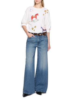 Figure View - Click To Enlarge - MOTHER - The Ditcher Roller Zip Sneak Jeans