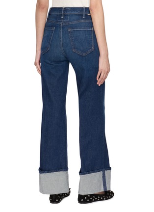 Back View - Click To Enlarge - MOTHER - The Lil Hustler Roller Sneak Cuff Denim Jeans