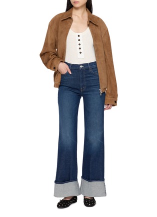 Figure View - Click To Enlarge - MOTHER - The Lil Hustler Roller Sneak Cuff Denim Jeans