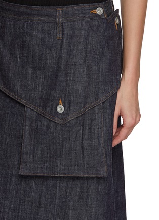  - Y'S - Flap Cotton Denim Skirt