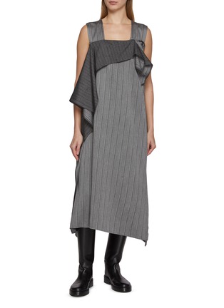 Main View - Click To Enlarge - Y'S - Sleeveless Pinstriped Dress