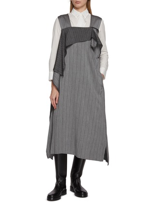 Figure View - Click To Enlarge - Y'S - Sleeveless Pinstriped Dress
