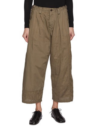 Main View - Click To Enlarge - Y'S - Big Front Pocket Patchwork Cotton Pants