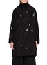 Y'S U-Arrranged Pilka Dotted Coat