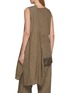 Back View - Click To Enlarge - Y'S - Sleeveless Asymmetrical Patchwork Cotton Top