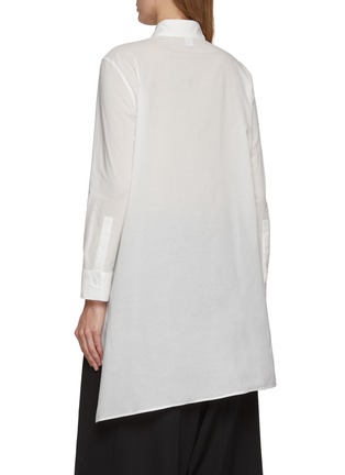 Back View - Click To Enlarge - Y'S - Bleed Frill Cotton Shirt
