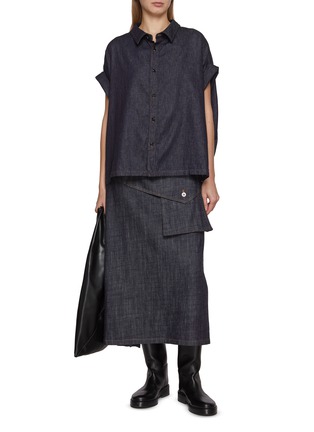 Figure View - Click To Enlarge - Y'S - Cotton Denim Shirt