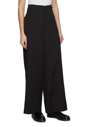 Detail View - Click To Enlarge - Y'S - Suspender Wool Pants
