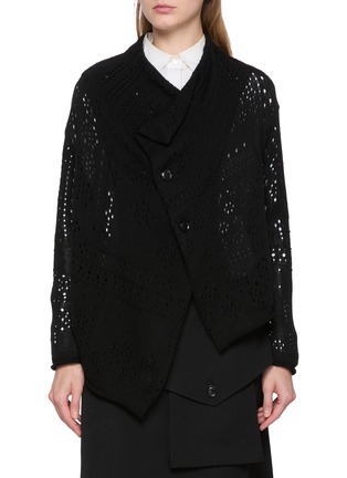 Main View - Click To Enlarge - Y'S - Cropped Button Front Cardigan