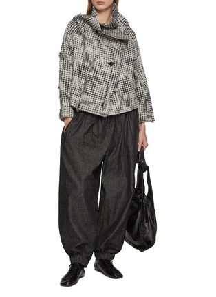 Figure View - Click To Enlarge - Y'S - Tweed Cotton Wrapped Jacket