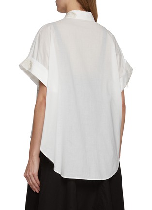 Back View - Click To Enlarge - Y'S - Embroidered Cotton Shirt
