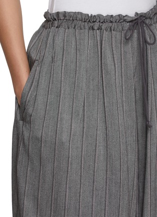  - Y'S - Mackin Pinstriped Sarouel Cropped Pants