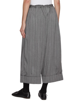 Back View - Click To Enlarge - Y'S - Mackin Pinstriped Sarouel Cropped Pants
