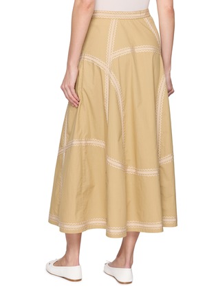 Back View - Click To Enlarge - ULLA JOHNSON - Norah A-line Midi Skirt