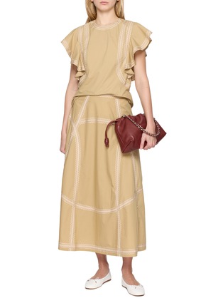 Figure View - Click To Enlarge - ULLA JOHNSON - Norah A-line Midi Skirt