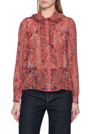 Main View - Click To Enlarge - ULLA JOHNSON - Nina Ruffle Blouse