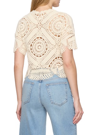 Back View - Click To Enlarge - ULLA JOHNSON - Maddalena Hand Crochet Top