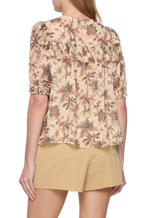 Back View - Click To Enlarge - ULLA JOHNSON - Jodie Puff Sleeve Top