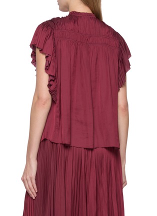 Back View - Click To Enlarge - ULLA JOHNSON - Agosta Flutter Sleeve Top