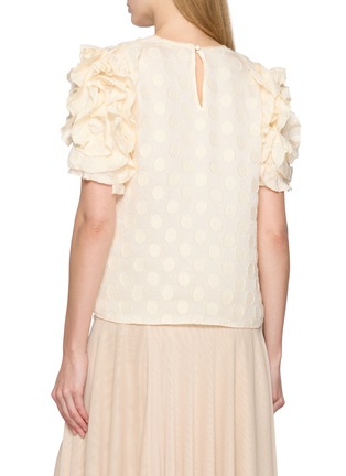 Back View - Click To Enlarge - ULLA JOHNSON - Opal Puff Sleeve Top