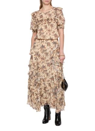 Figure View - Click To Enlarge - ULLA JOHNSON - Adele Cascading Ruffled Skirt