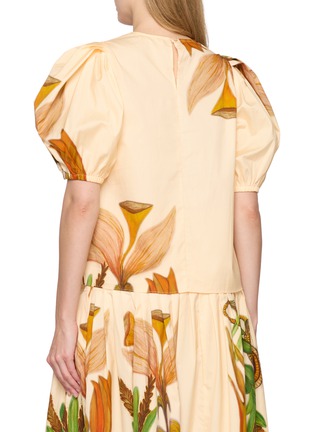 Back View - Click To Enlarge - ULLA JOHNSON - Ravena Puff Sleeve Top