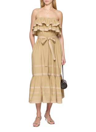 Figure View - Click To Enlarge - ULLA JOHNSON - Lucian Waist Tie Long Dress