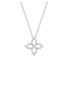 Detail View - Click To Enlarge - ROBERTO COIN - Diamond Princess 18K White Gold Diamond Ruby Necklace
