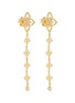 Detail View - Click To Enlarge - ROBERTO COIN - Princess Flower 18K Gold Diamond Ruby Drop Earrings