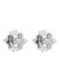 Detail View - Click To Enlarge - ROBERTO COIN - Love By Yard 18K White Gold Diamond Ruby Earring