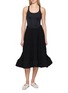 Main View - Click To Enlarge - ATELIER EDITION - Sleeveless Wrinkle Volume Textured Dress