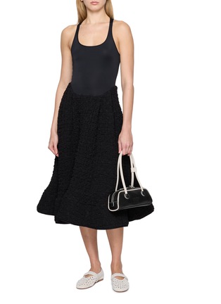 Figure View - Click To Enlarge - ATELIER EDITION - Sleeveless Wrinkle Volume Textured Dress