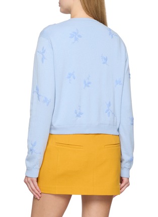 Back View - Click To Enlarge - ATELIER EDITION - Flower Beaded Knit Cardigan