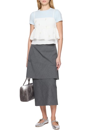 Figure View - Click To Enlarge - ATELIER EDITION - Sleeveless Embellished Layered Top