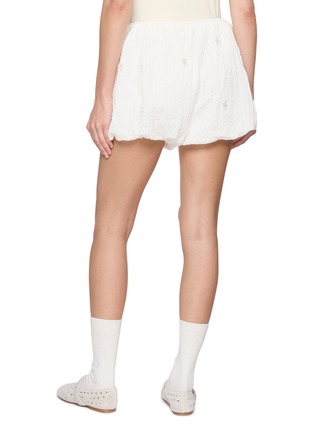 Back View - Click To Enlarge - ATELIER EDITION - Embellished Balloon Wrinkled Shorts