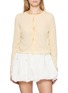ATELIER EDITION Layered Cotton Blend Knit Cardigan