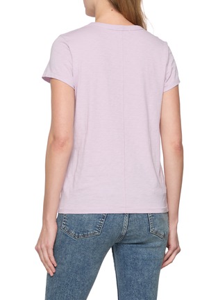 Back View - Click To Enlarge - RAG & BONE - The Slub Crewneck Cotton T-Shirt