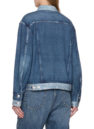 Back View - Click To Enlarge - RAG & BONE - Miramar Two Tone Medium Wash Denim Jacket