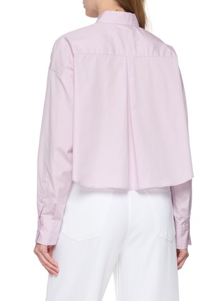 Back View - Click To Enlarge - RAG & BONE - Marin Cropped Cotton Shirt