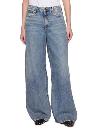 Main View - Click To Enlarge - RAG & BONE - Featherweight Sofie Wide Leg Medium Wash Jeans