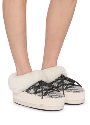 Figure View - Click To Enlarge - MOON BOOT - x Guest In Residence EVX Chalet Faux Fur Mules